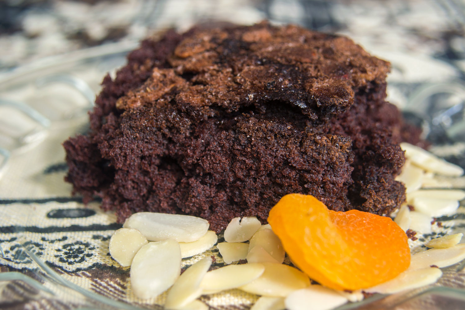 Brownie de Chocolate com Damascos